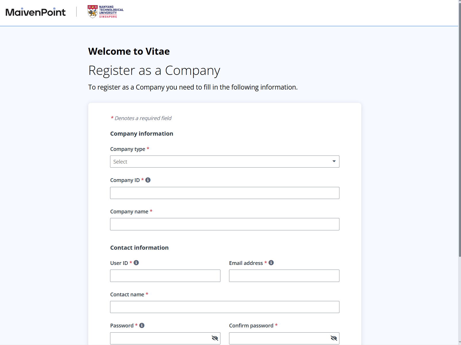 Register as a company.