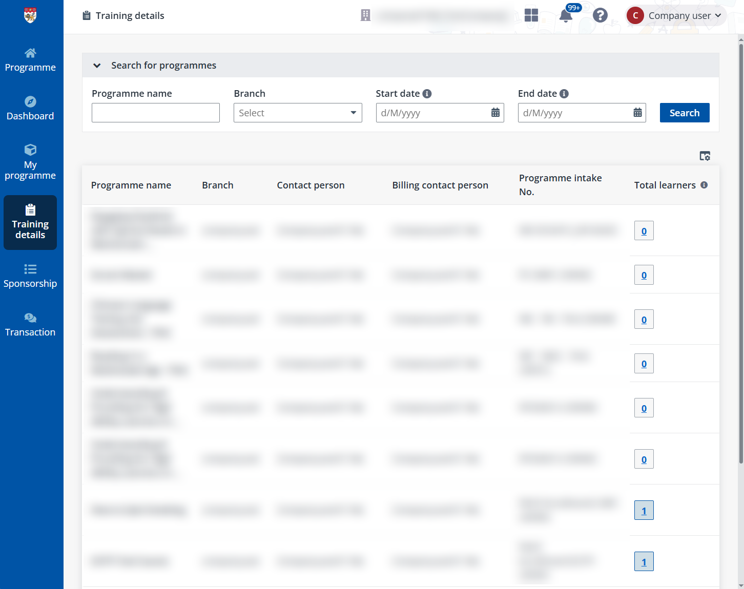 Training details Training details