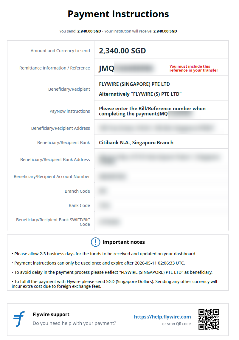 Payment Instruction file.